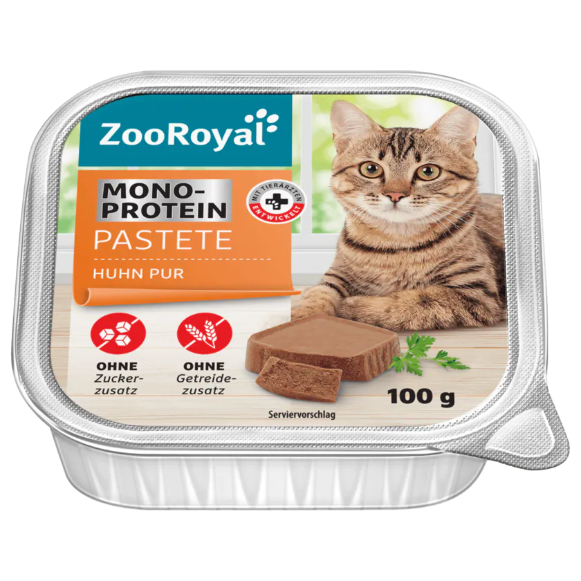 ZooRoyal Monoprotein Pastete Huhn pur 100g - 4337256046138