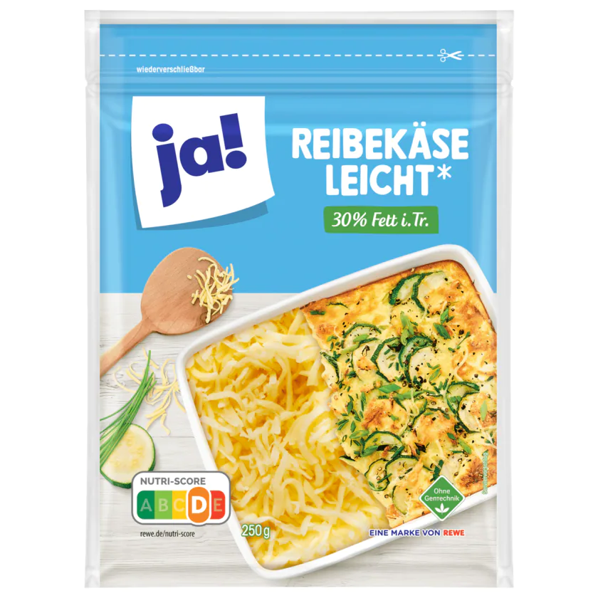 Ja! Reibekäse leicht 30% Fett 250g - 4337256047012