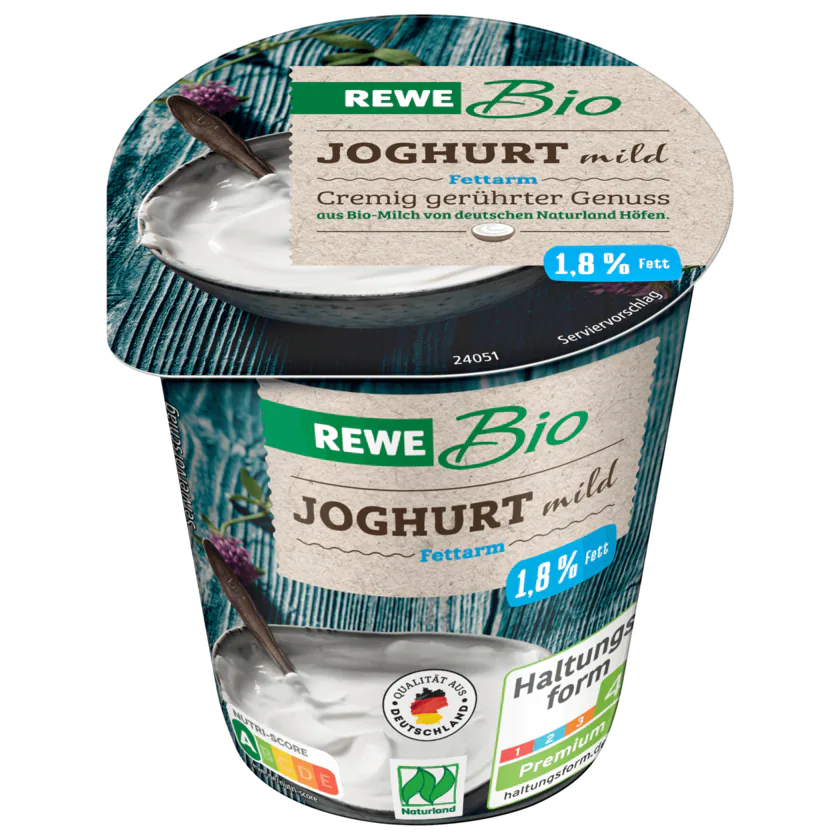 REWE Bio Joghurt Mild 1,8% 150g - 4337256055062