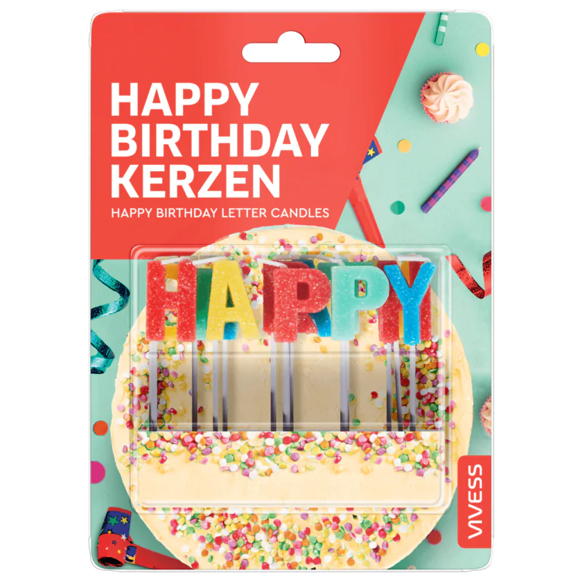 Vivess Happy Birthday Kerzen - 4337256057110