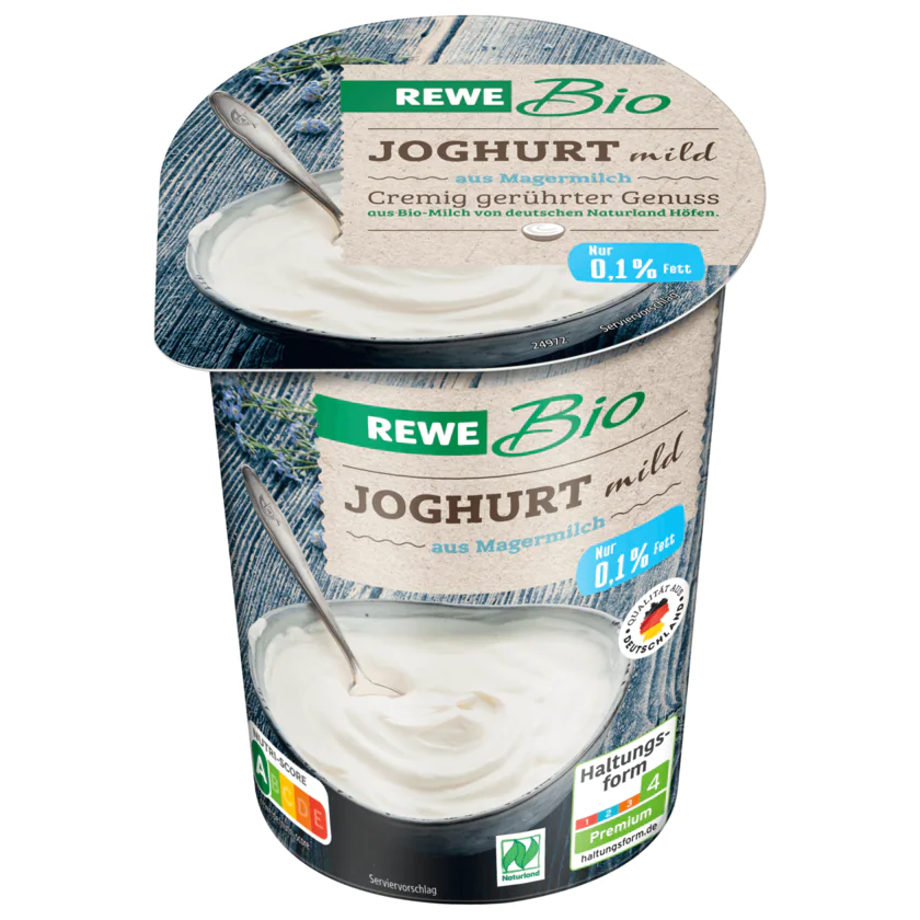 REWE Bio Joghurt Mild 0,1% 500g - 4337256064422