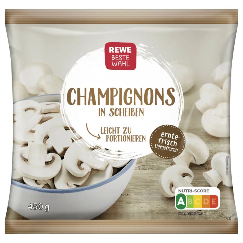 REWE Beste Wahl Champignons in Scheiben 450g - 4337256065627