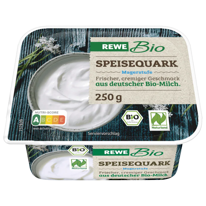 REWE Bio Speisequark Magerstufe 250g - 4337256080347