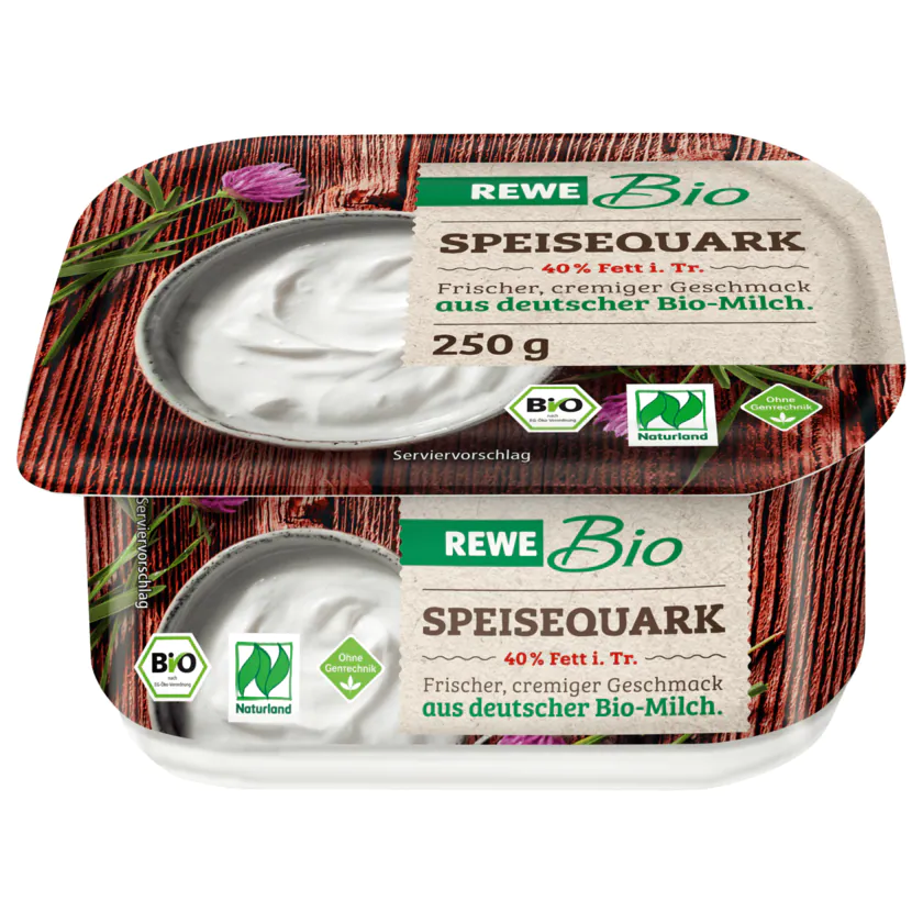 REWE Bio Speisequark 40% Fett i.Tr. 250g - 4337256082020