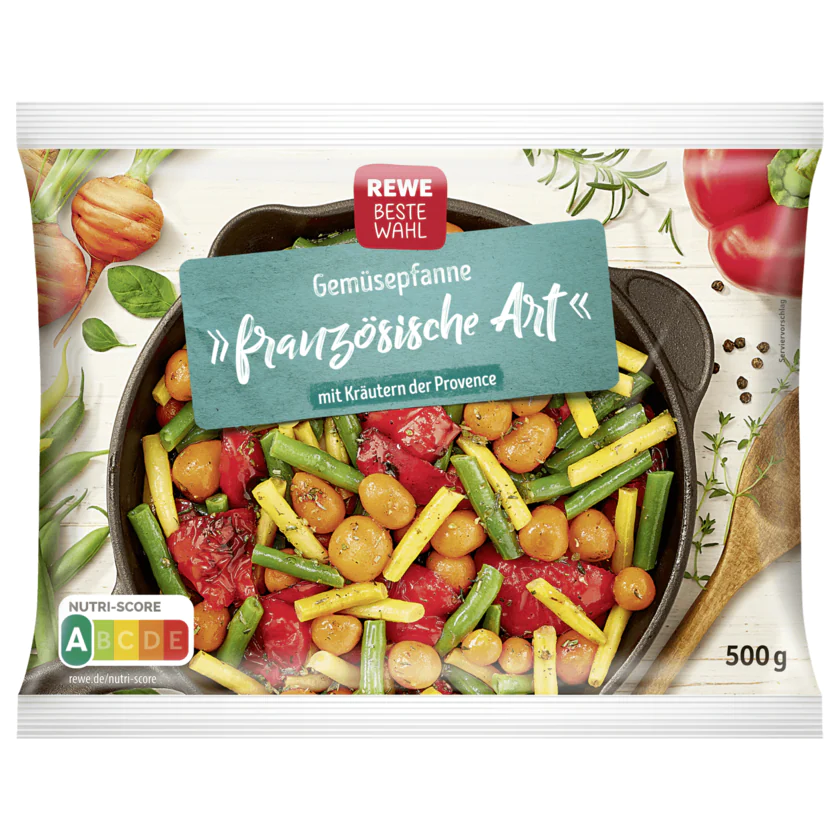 REWE Beste Wahl Gemüsepfanne Frankreich mit Kräutern der Provence 500g - 4337256090902