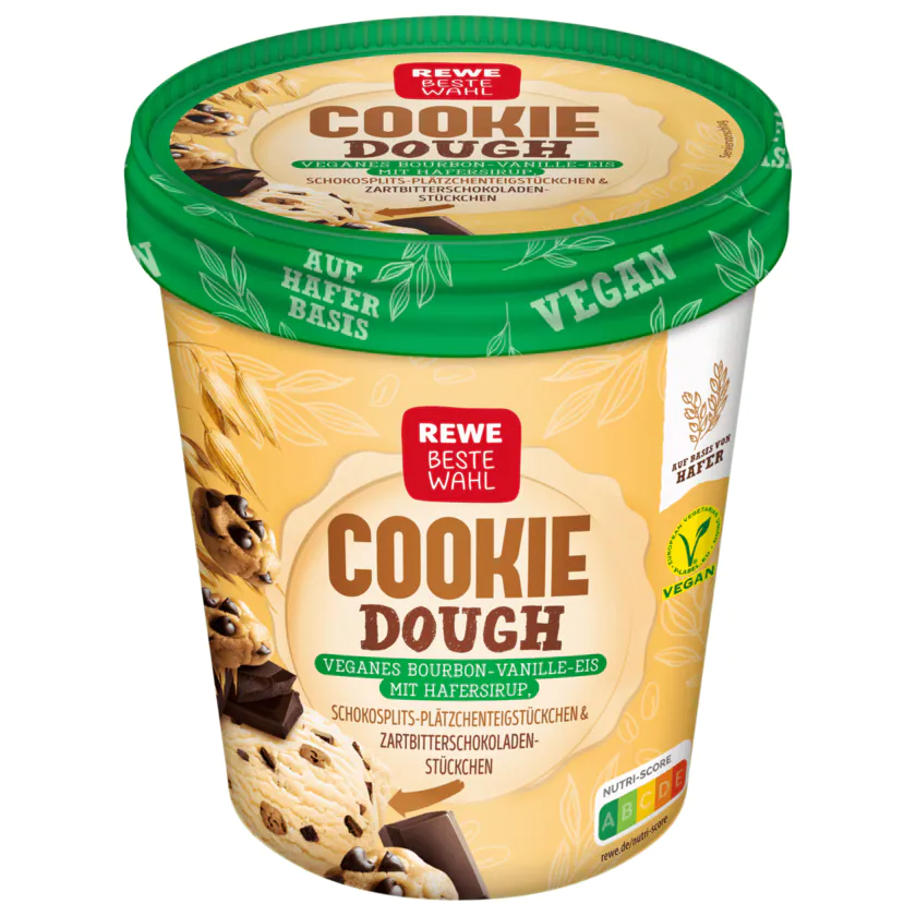 REWE Beste Wahl Eis Cookie Dough vegan 500ml - 4337256107600