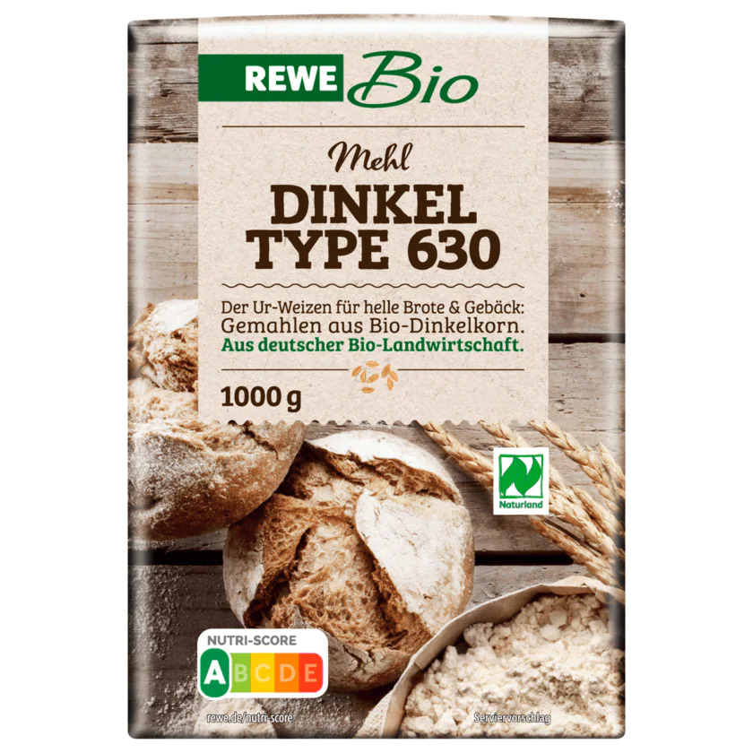 REWE Bio Dinkelmehl Type 630 1kg - 4337256113410