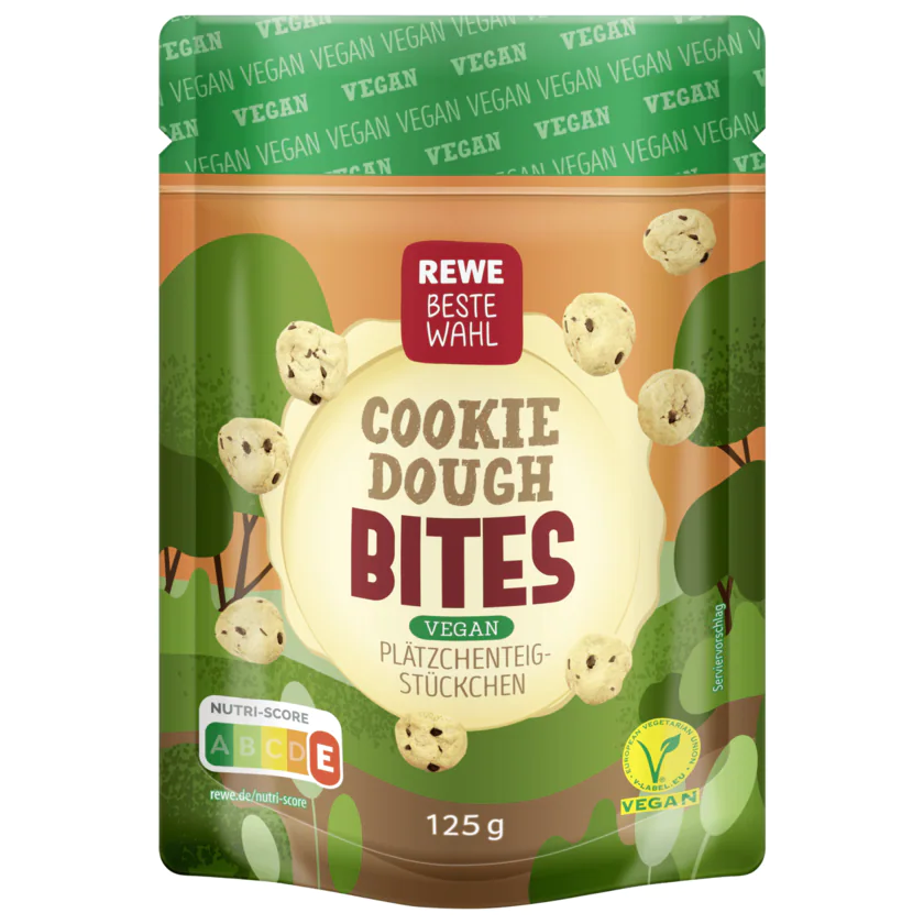 REWE Beste Wahl Cookie Dough Bites vegan 125g - 4337256113939