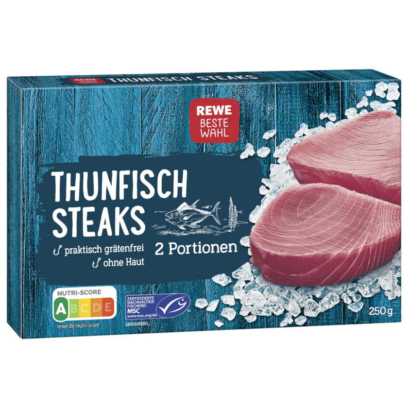 REWE Beste Wahl Thunfisch Steaks 250g, 2 Portionen - 4337256118569