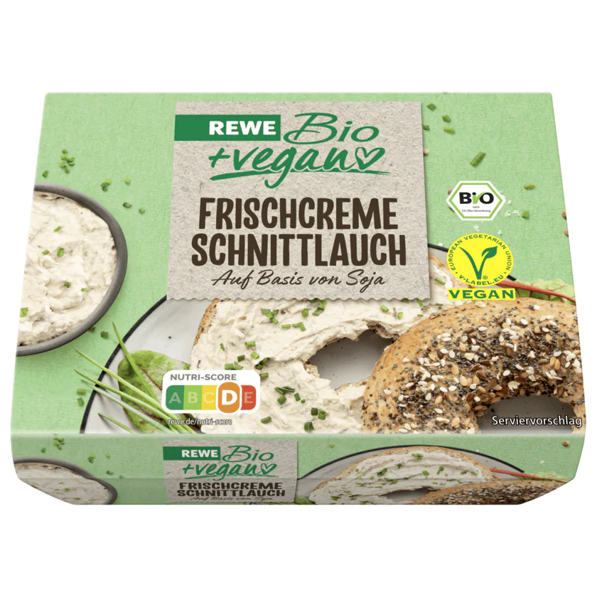REWE Bio + vegan Frischcreme Schnittlauch 115g - 4337256135542