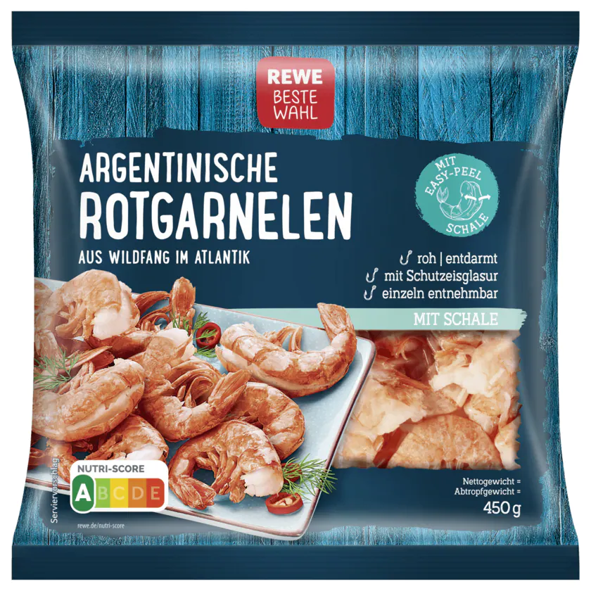 Rewe Beste Wahl Argentinische Rotgarnelen 450g - 4337256137034