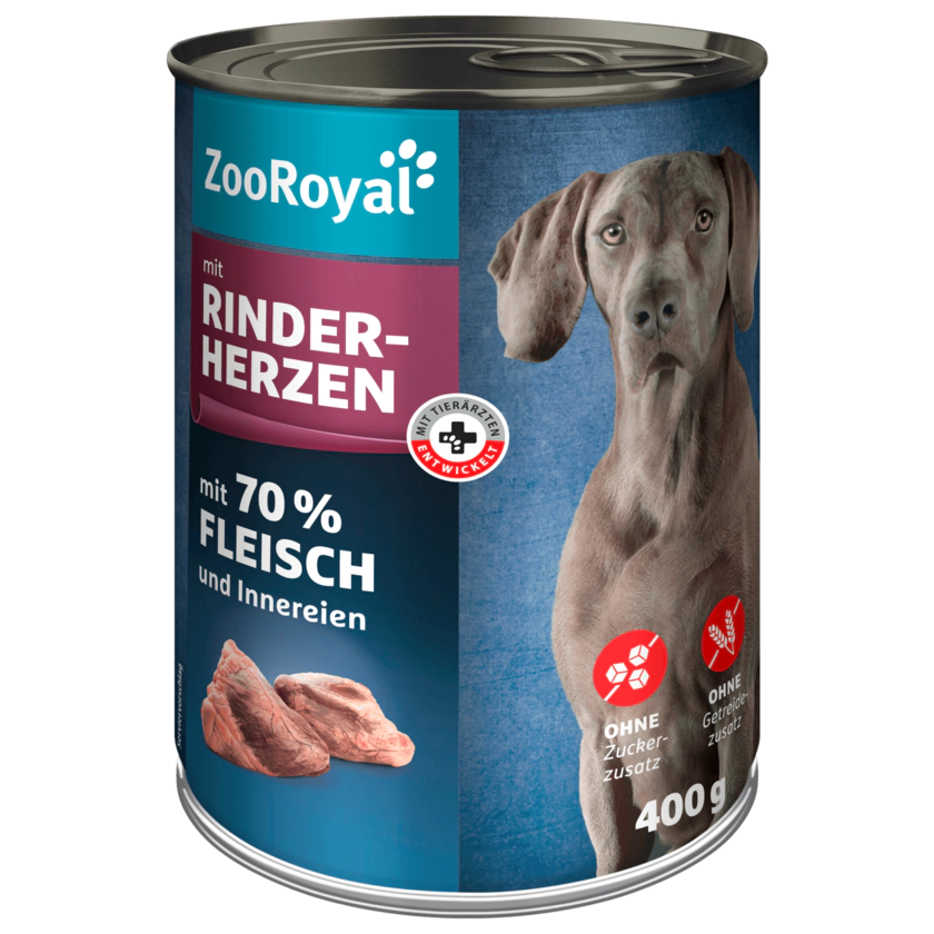 ZooRoyal mit Rinderherzen 400g - 4337256143417