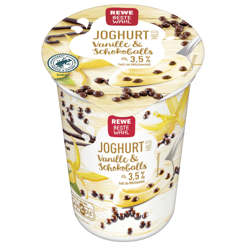 REWE Beste Wahl Joghurt Vanille & Schokoballs 250g - 4337256145725