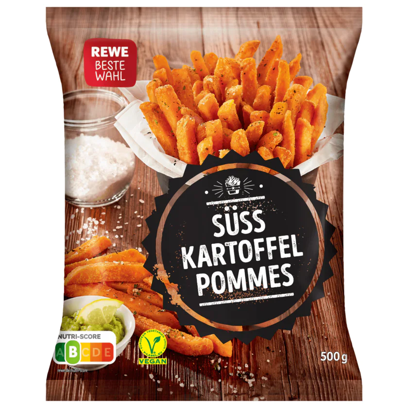 REWE Beste Wahl Süsskartoffel Pommes 500g - 4337256155168