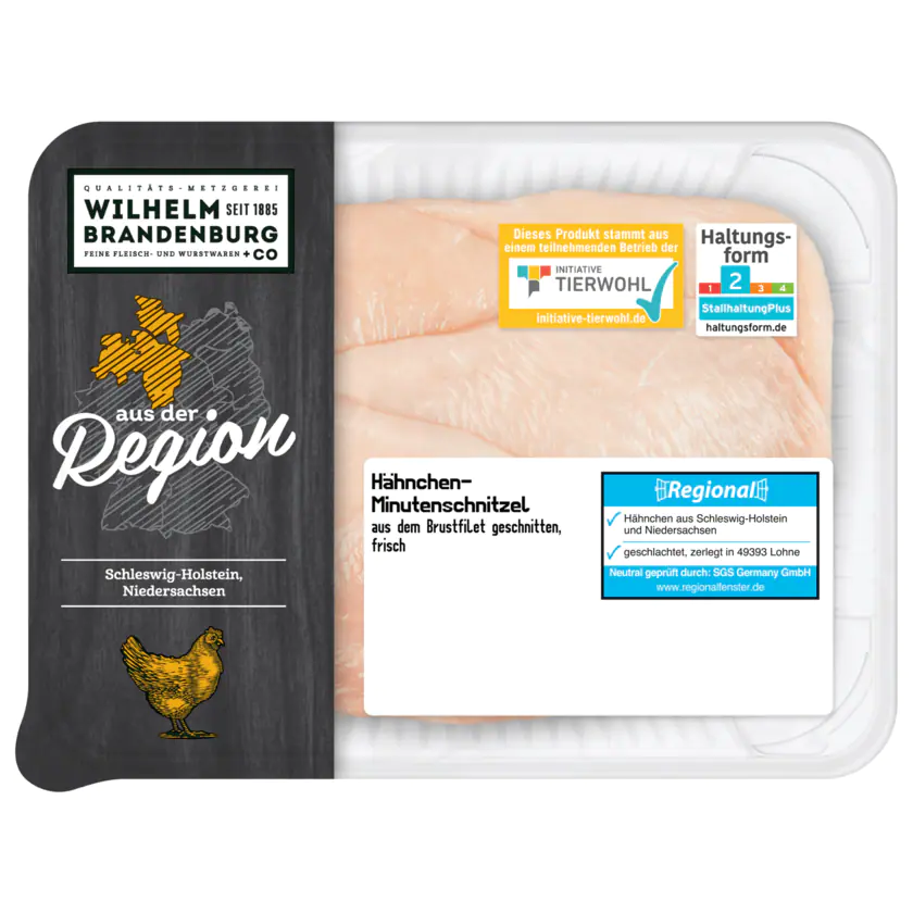 Wilhelm Brandenburg Hähnchen-Minutenschnitzel 400g - 4337256163026