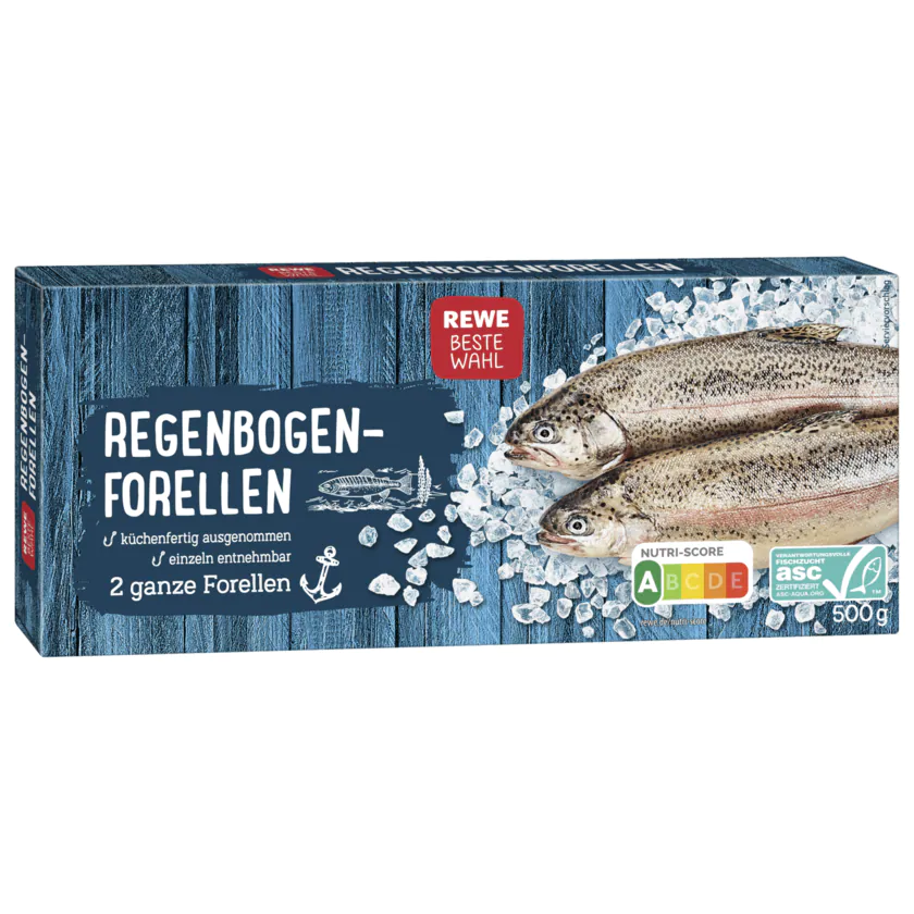 REWE Beste Wahl Regenbogen-Forellen 2 Stück, 500g - 4337256166843