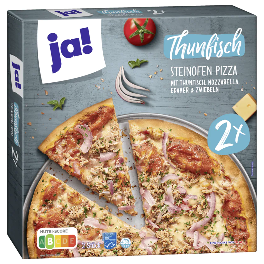 ja! Steinofen Pizza Thunfisch 2x355g - 4337256172509