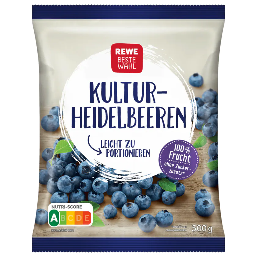 REWE Beste Wahl Heidelbeeren 500g - 4337256180511