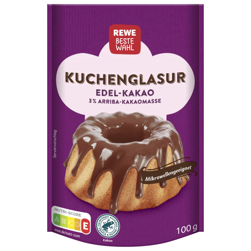 REWE Beste Wahl Kuchenglasur dunkel 100g - 4337256181815
