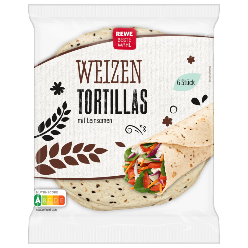 REWE Beste Wahl Tortilla-Wraps 432g - 4337256186162