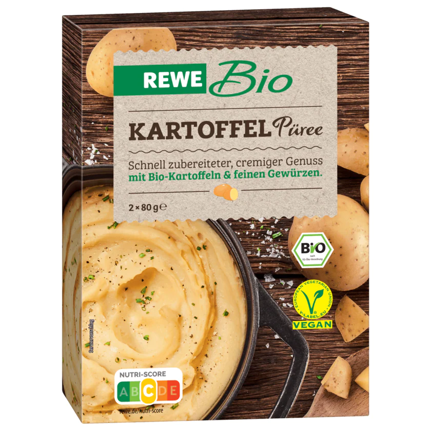REWE Bio Kartoffelpüree vegan 2x80g - 4337256188005