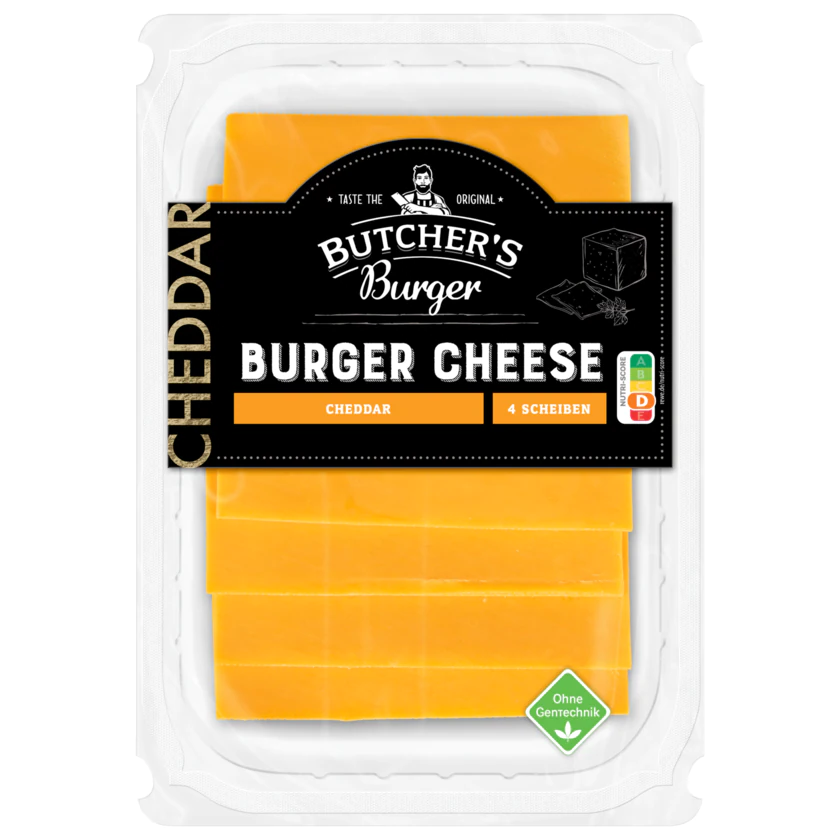 Butcher's Burger Cheddar Burger Cheese 100g - 4337256192156