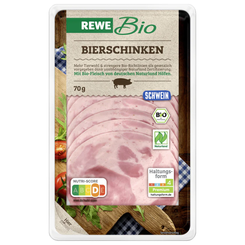 REWE Bio Bierschinken 70g - 4337256198004