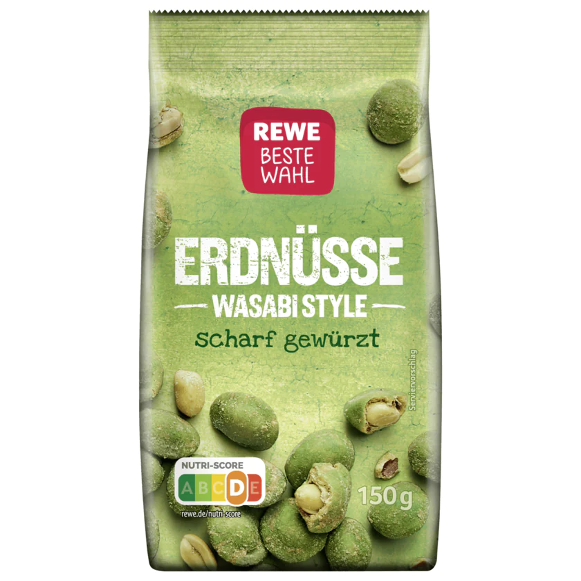REWE Beste Wahl Wasabi Erdnüsse 150g - 4337256199612