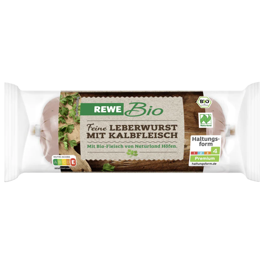 REWE Bio Leberwurst mit Kalbfleisch, fein 125g - 4337256205443