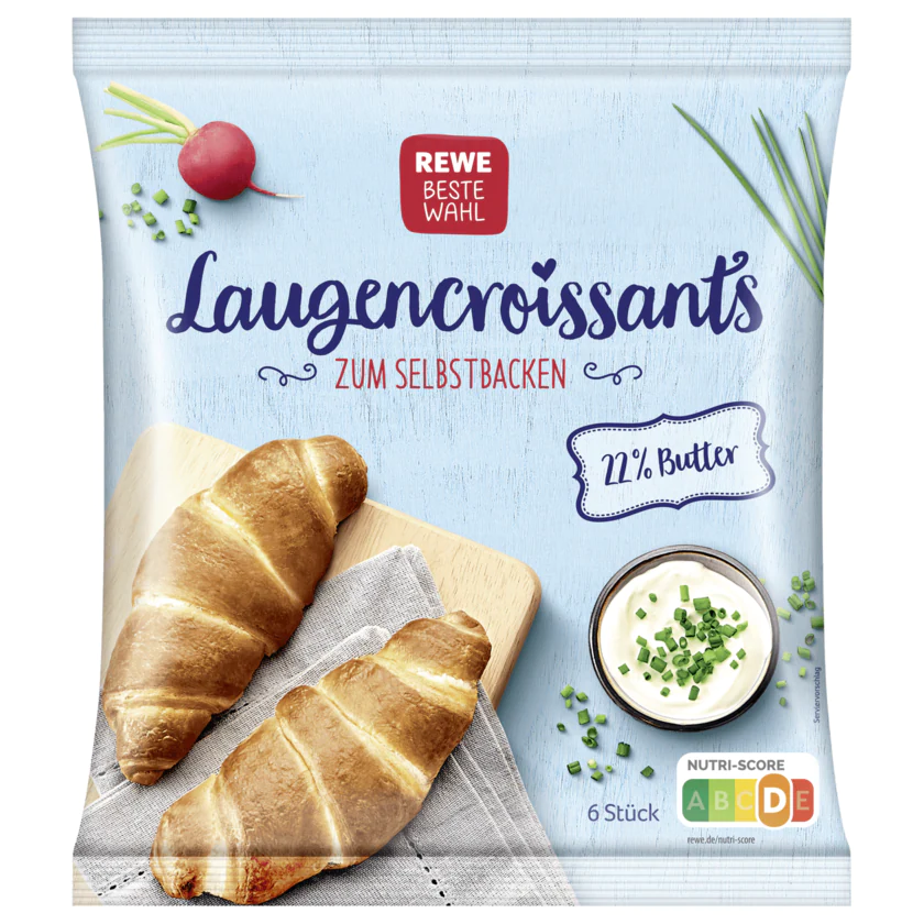 REWE Beste Wahl Laugencrossaints mit Butter 360g - 4337256206242