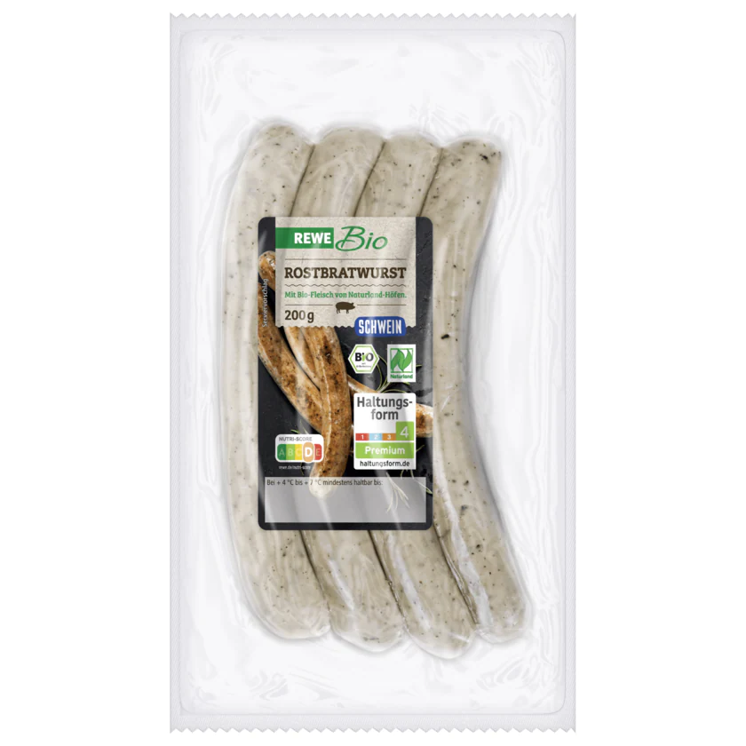 REWE Bio Rostbratwurst 200g - 4337256211079