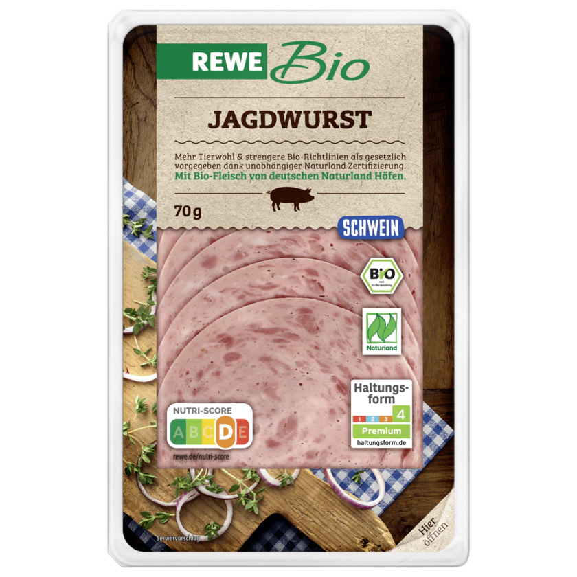 REWE Bio Jagdwurst 70g - 4337256211451