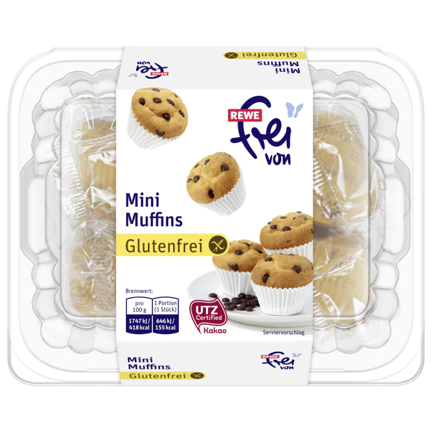 REWE Frei von Mini-Muffins 222g - 4337256214360