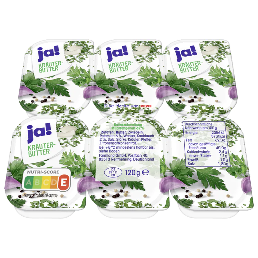 ja! Kräuterbutter 120g - 4337256227230