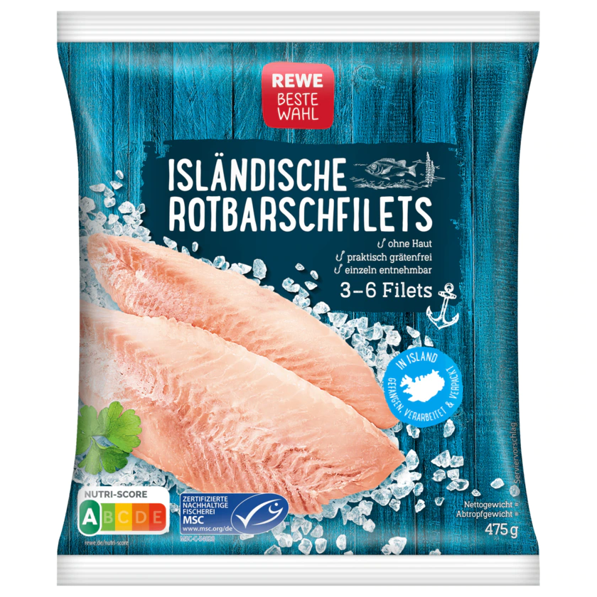 REWE Beste Wahl Isländische Rotbarschfilets 475g - 4337256228527