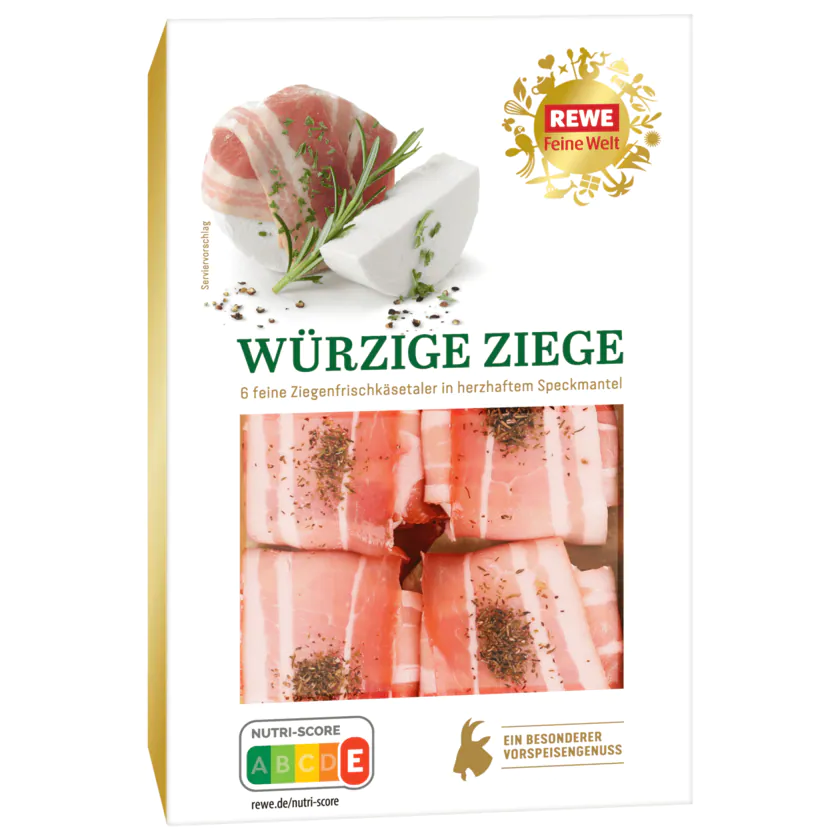REWE Feine Welt Würzige Ziege 150g, 6 Stück - 4337256244992