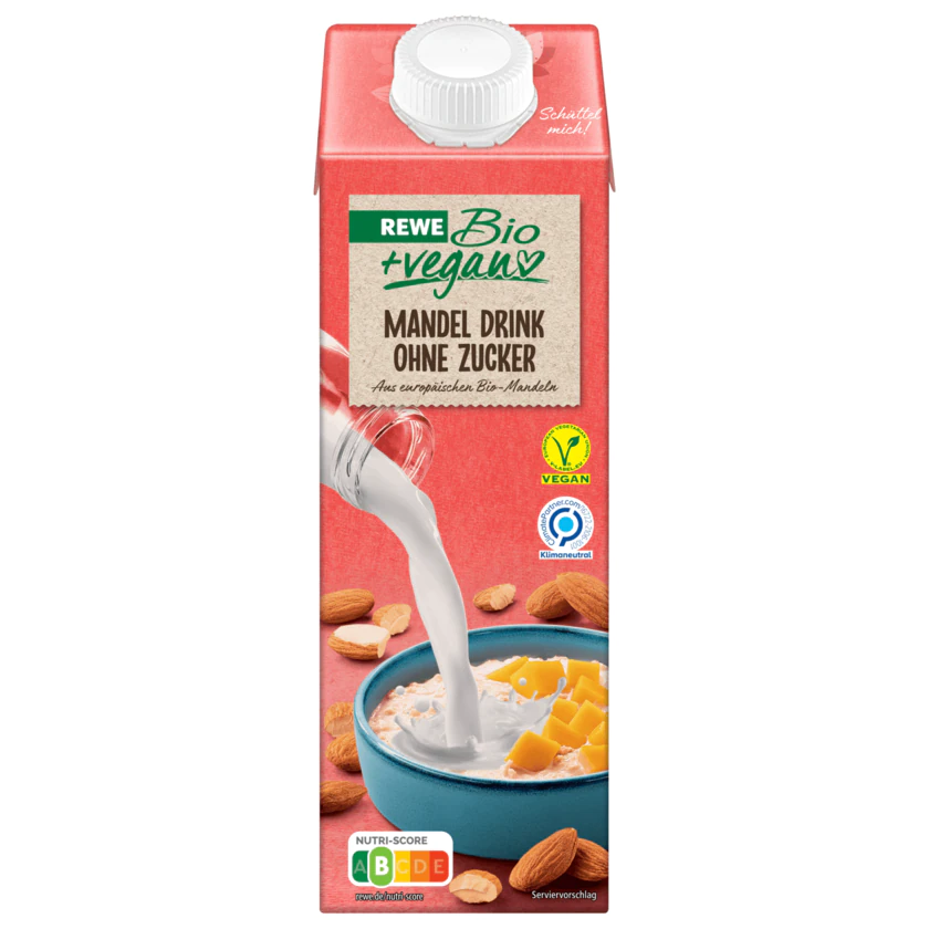 REWE Bio + vegan Mandel Drink Natur 1l - 4337256256018