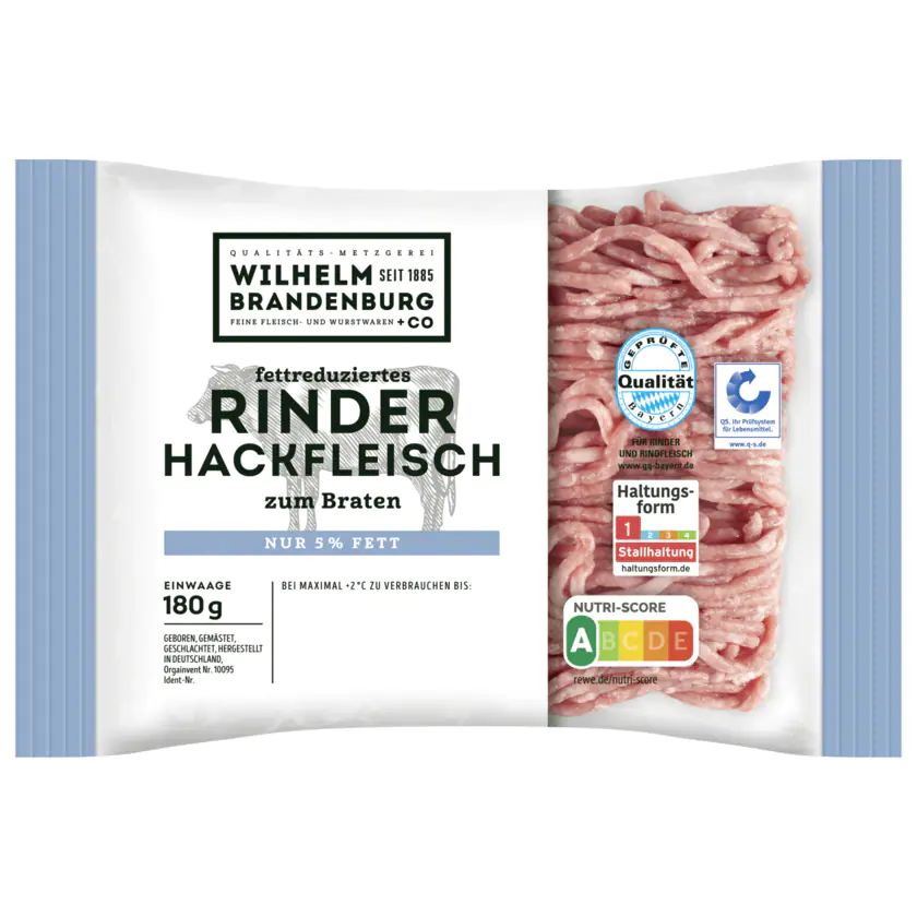 Wilhelm Brandenburg mageres Rinder-Hackfleisch 180g - 4337256258104