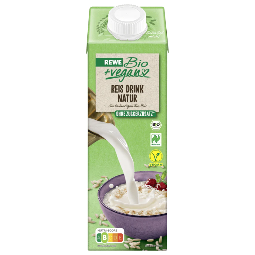 REWE Bio + vegan Reis Drink Natur 1l - 4337256262552
