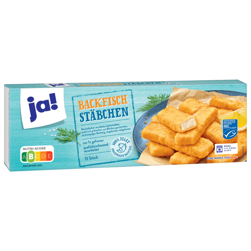 ja! Backfisch Stäbchen 405g - 4337256263269