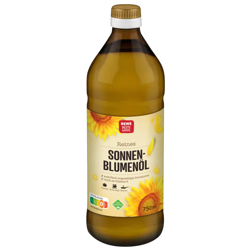 REWE Beste Wahl Sonnenblumenöl 750ml - 4337256264877