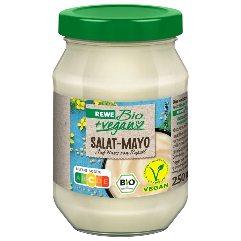 REWE Bio + vegan Salat-Mayo 250ml - 4337256266444