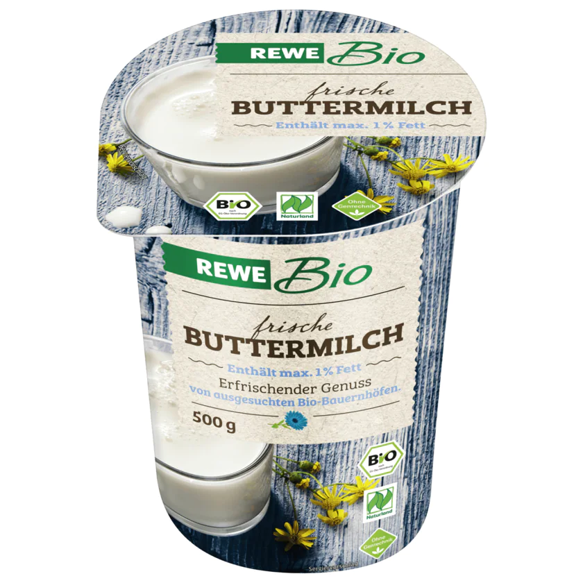 REWE Bio Frische Buttermilch 500g - 4337256268783