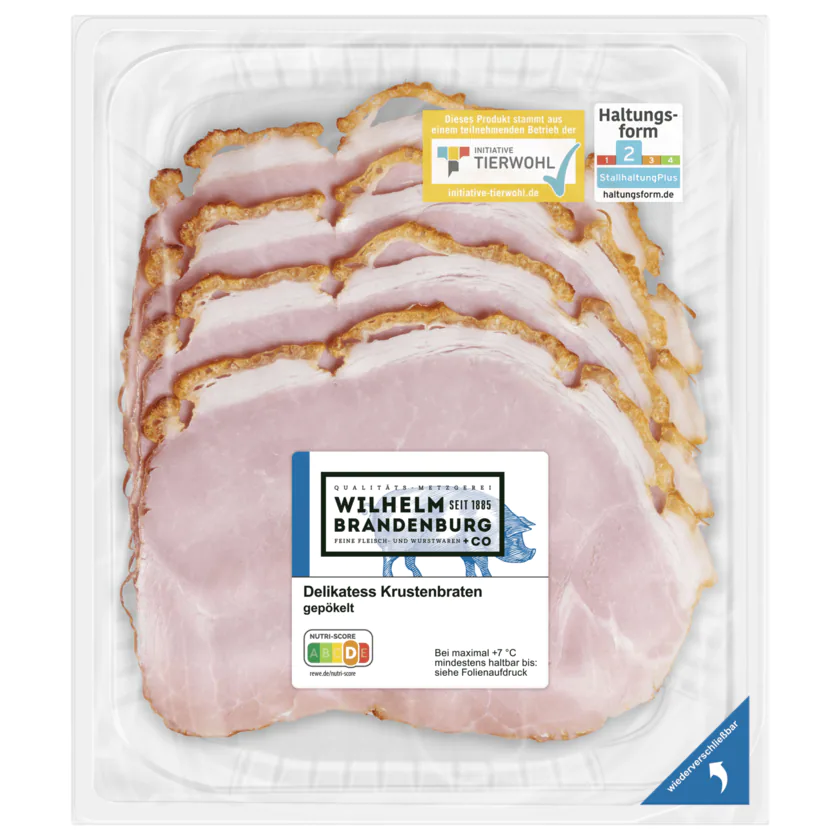 Wilhelm Bradenburg Delikatess Krustenbraten gepökelt 80g - 4337256269247