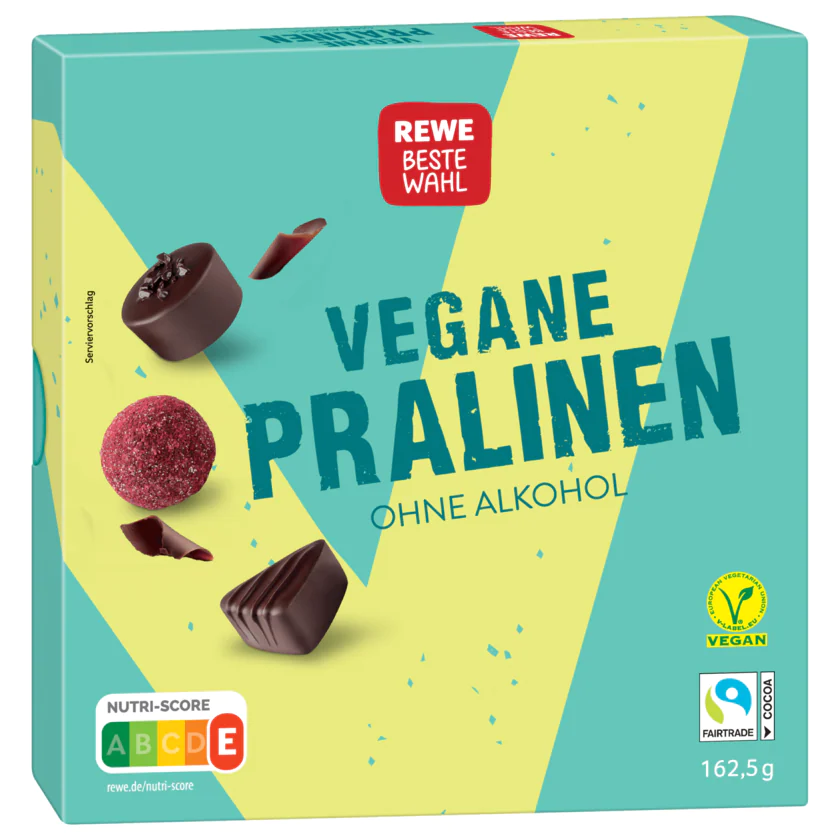 REWE Beste Wahl Vegane Pralinen ohne Alkohol 162,5g - 4337256272209