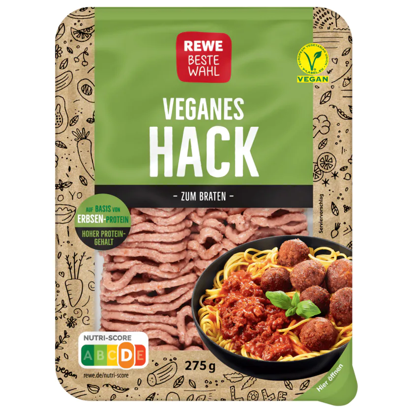 REWE Beste Wahl Hack vegan 275g - 4337256282826