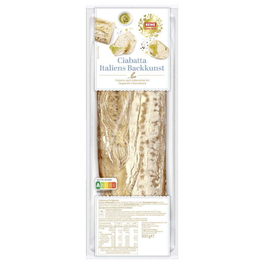 REWE Feine Welt Italiens Backkunst Ciabatta 300g - 4337256290579