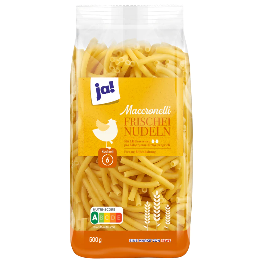 ja! Maccronelli Frischei Nudeln 500g - 4337256297325