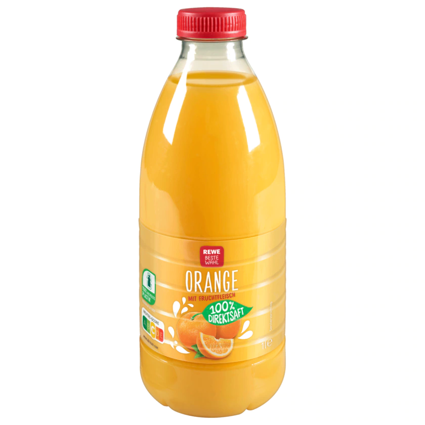 REWE Beste Wahl Orangensaft mit Fruchtfleisch 1l - 4337256302869
