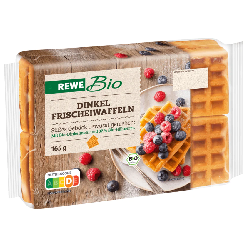 REWE Bio Dinkel Frischeiwaffel 165g - 4337256305617
